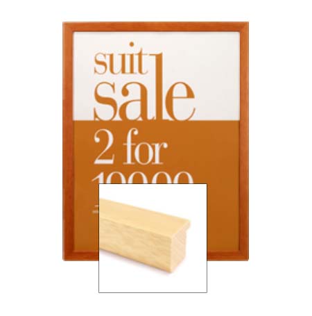 SwingFrame 24x36 Wood Poster Frame with #361 Wood Profile | Swing Open Changeable Framing System 10 Finishes