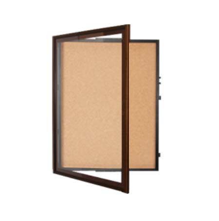 Extra Large Designer Wood Enclosed Bulletin Cork Board SwingFrames 48x84