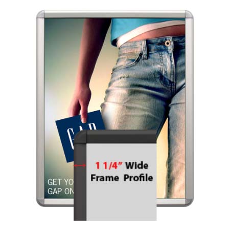 SwingSnaps Poster Snap Frames 13x19 (1 1/4" Wide with Radius Corners)
