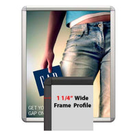 SwingSnaps Poster Snap Frames 12x24 (1 1/4" Wide with Radius Corners)