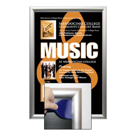 SwingSnaps 30x40 Poster Snap Open Frames (1 3/4" Security-Style)