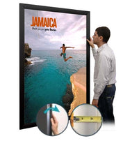 SwingSnap Extra Large Front Loading Poster Snap Frames 2 1/2" Wide Edge Profile in 25 Sizes
