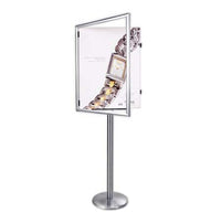Wide Face SwingStand Poster Display | Single-Sided Swing Open Metal Frame Poster Stand 4 Sizes