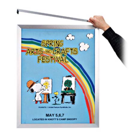 17x22 Poster Sign Holder  Snap Frame with Rounded Corners FREE Shipping –  FloorStands