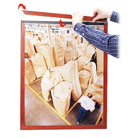 Slide In 27x41 Wood Frame Top Load, Side Load Poster Frame Sign Holder